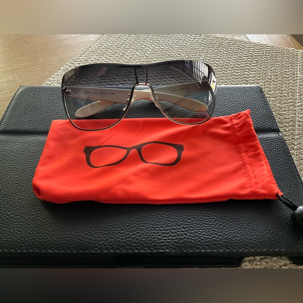 Ray Ban RB3414 Sunglasses 003/8G Slv Gray Grad Generic case - Picture 6 of 6